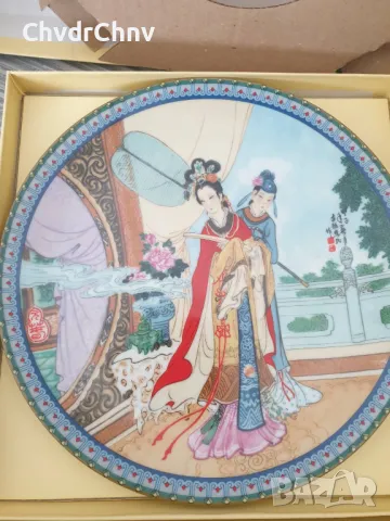 11бр Imperial Jingdezhen китайски колекционерски порцеланови чинии-картини/проститутки/чиния 22см, снимка 3 - Картини - 49636546