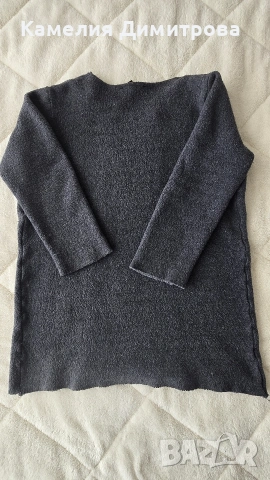 Сиво плетено сако/жилетка AMISU – XS/S, снимка 6 - Жилетки - 53301305
