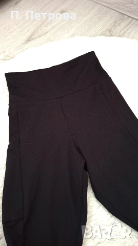 дамски черен дълъг клин с висока талия H&M, снимка 2 - Клинове - 54167230