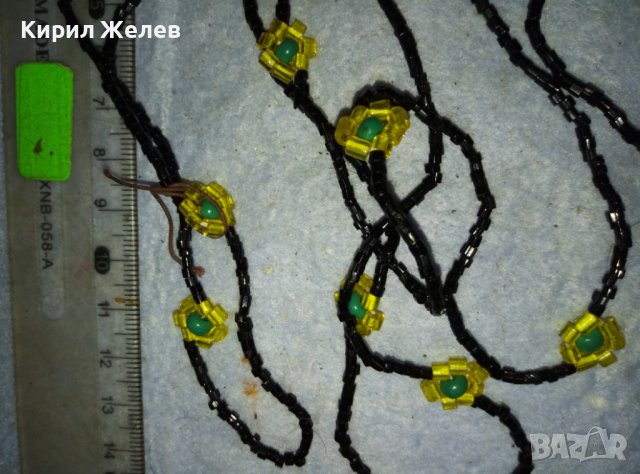 НЕЖНА МЪНИСТЕНА ФЛОРАЛНА ОГЪРЛИЦА КОЛИЕ РЪЧНА ФЕШЪН АРТ ИЗРАБОТКА 26566, снимка 7 - Колиета, медальони, синджири - 42082363