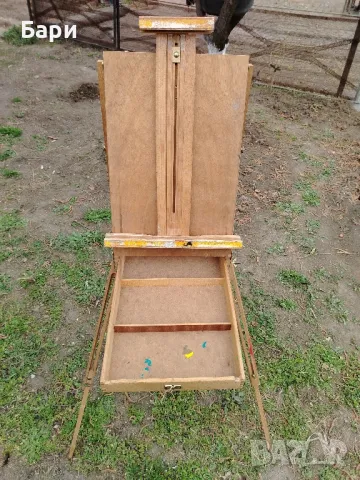 Сгъваем преносим дървен статив за рисуване, снимка 5 - Картини - 49641093