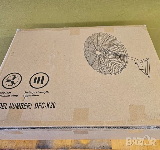 Вентилатор стенен 26''/30" Muhler, 160W, индустриален, снимка 2 - Вентилатори - 50834604