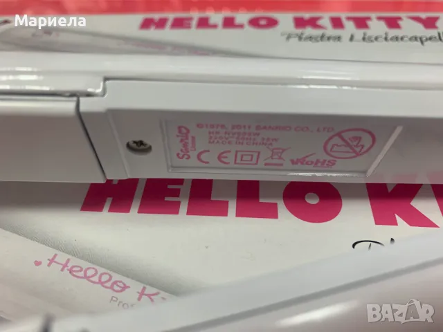 Преса за коса HELLO KITTY / Преса за изправяне и накъдряне до 200°С, снимка 7 - Преси за коса - 47846343