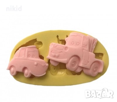 2 вида маккуин макуин cars кола коли колите силиконов молд форма фондан гипс шоколад декор, снимка 3 - Форми - 37962407