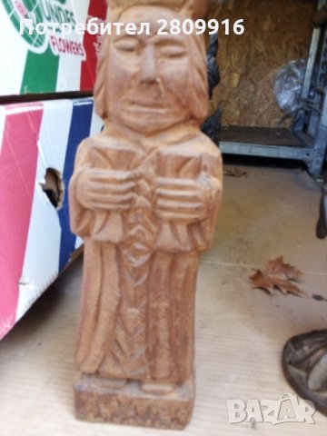 Стара дървена фигура , снимка 1 - Други ценни предмети - 34566359
