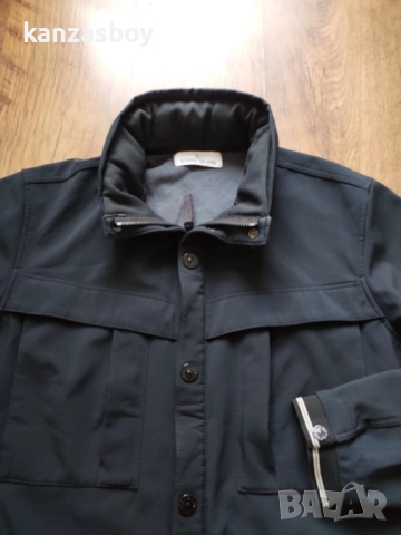 Stone Island 2014 Navy High Neck Soft Shell Jacket - мъжко софтшел яке Л, снимка 3 - Якета - 52080403
