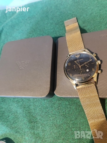 Мъжки елегантен часовник Emporio Armani, снимка 4 - Мъжки - 52400098