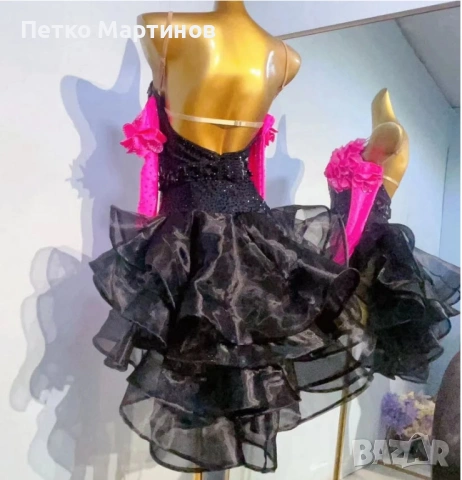 Рокля за спортни танци- латина, снимка 3 - Детски рокли и поли - 54236060