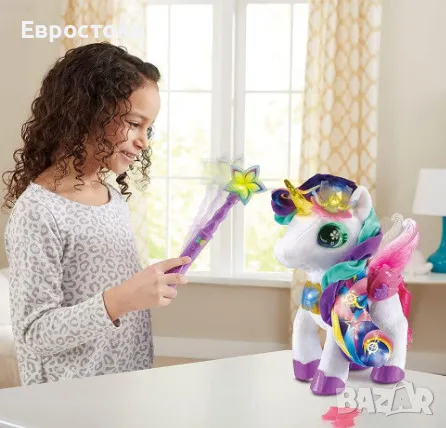 Интерактивна играчка VTech Styla Magic Makeup, плюшен интерактивен еднорог, танцува, пее и променя , снимка 2 - Образователни игри - 47485943