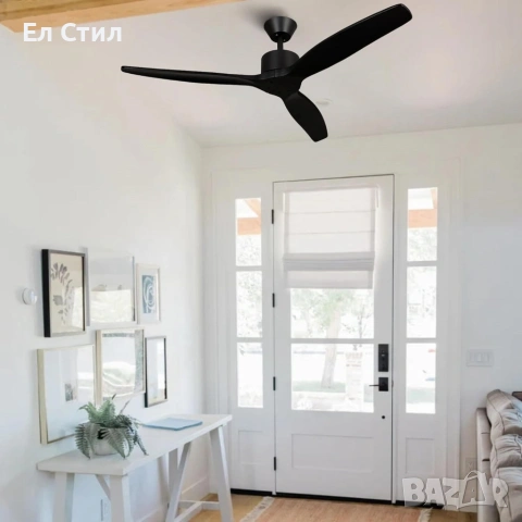 Вентилатор за таван Mellеrware Brizy Ceiling Fan с дистанц. управл.,45W,6 скорости,таймер,DC мотор, снимка 4 - Вентилатори - 53930710