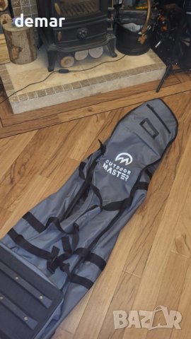 OutdoorMaster Подплатена пътна чанта за голф с подсилени колела, 900D, снимка 9 - Голф - 42839805