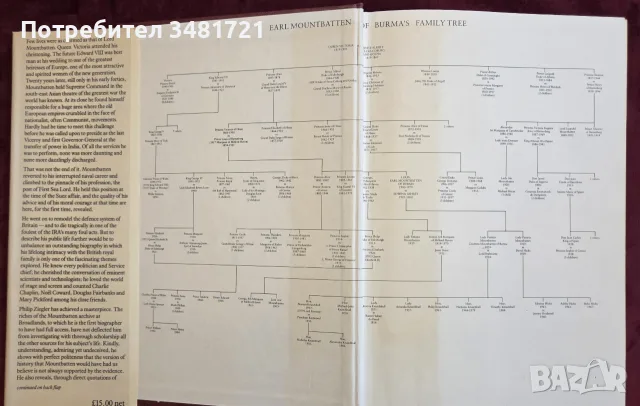 Маунтбатън - голяма, официална биография / Mountbatten. The Official Autobiography, снимка 3 - Биографии, мемоари и спомени - 55817625