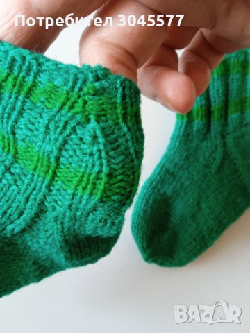 Чорапи вълнени ръчно изработени, снимка 3 - Чорапи - 42429205