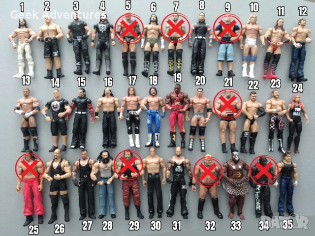 Кечисти Екшън Фигурки WWE Pro-Wrestling Кеч Играчки John Cena Randy Orton Brock Lesnar 3/3
