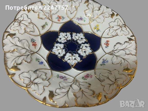 Фруктиера Meissen , снимка 2 - Антикварни и старинни предмети - 52771263