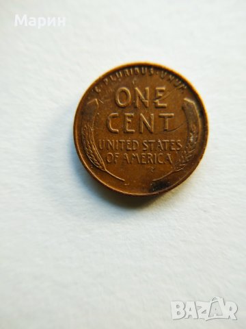  Lincoln Wheat Penny монета- част от историята на USA   , снимка 3 - Нумизматика и бонистика - 42633437