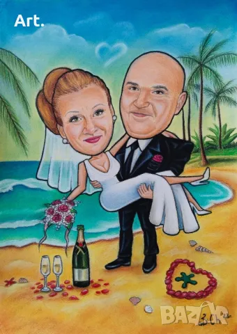 Карикатури за влюбени, снимка 4 - Картини - 31535485