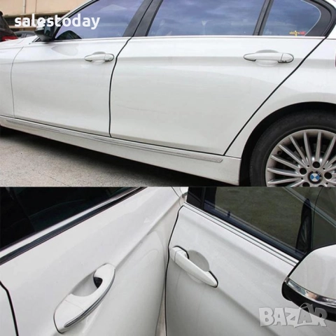 Декоративна силиконова лайсна за врати, 5м., Протектор лайсна, лайсна за предпазване на врати, бял , снимка 2 - Аксесоари и консумативи - 52288951