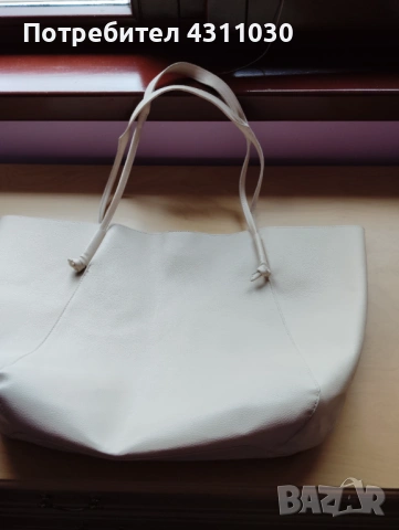 Дамска бежова чанта торба Mango, снимка 3 - Чанти - 53797934