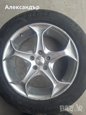 Гуми Michelin с джанти O.Z 225/55R18 - свалени от Audi A6 C7, снимка 2 - Гуми и джанти - 54342074