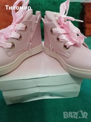 Детски обувки за момиче розови номер 33 нови, снимка 3 - Детски боти и ботуши - 39120010