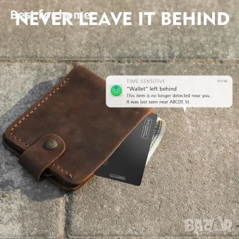 Карта за проследяване на портфейл, тънка Bluetooth тракерка, работи с Apple Find My (само за iOS), снимка 3 - Друга електроника - 55858956