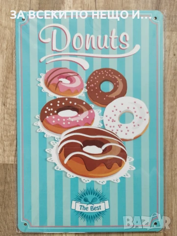 Метална табела Donuts #1