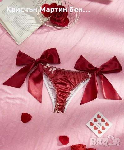 Сатен Бикина а странични коланчета , снимка 6 - Бельо - 48900307