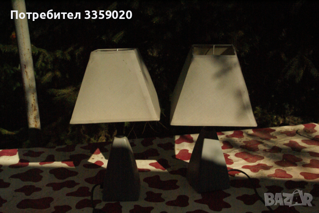 продавам 2 нощни лампи, снимка 2 - Настолни лампи - 36451249