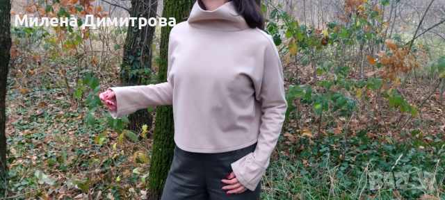 Вълнен пуловер ръчна изработка , снимка 7 - Блузи с дълъг ръкав и пуловери - 52156162