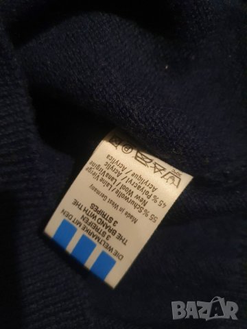оригинален зимен пуловер  адидас произведен в Западна Германия 1989 , снимка 4 - Пуловери - 39828016