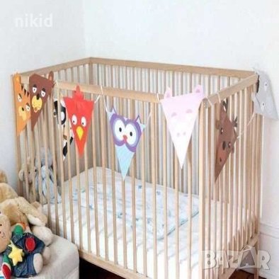 8 лица животни горски диви домашни Парти Гирлянд Знаменца Флаг Банер рожден ден, снимка 2 - Други - 37453223