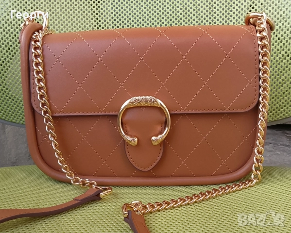 Нова дамска чанта от естествена кожа