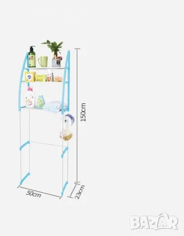 Метална етажерка за над пералнята   с три рафтаж - вар. за над пералня - СИН ЦВЯТ САМО! ПРОМОЦИЯ, снимка 8 - Други - 48795653
