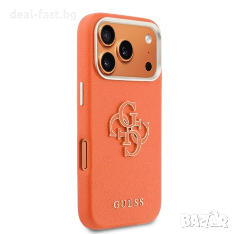 GUESS Калъф Кейс за iPhone 17 Pro Max / Orange / Оригинал /, снимка 4 - Калъфи, кейсове - 54313491