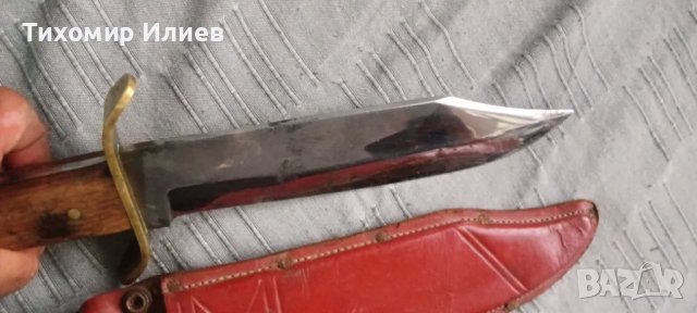 Стар голям нож тип Боуй , снимка 2 - Ножове - 50258392