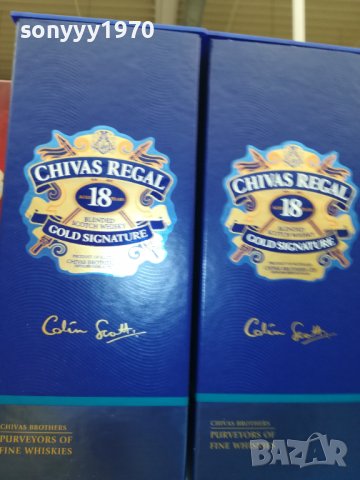 chivas regal 18-празно шише 1бр и кутия 1807220951, снимка 4 - Колекции - 37421785