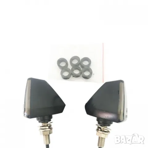 Комплект 12V оранжеви мигачи за мотопед и мотор 2 броя, снимка 2 - Аксесоари и консумативи - 55865960