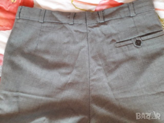 Мъжки вълнен панталон сив размер М-Л, снимка 4 - Панталони - 31692251