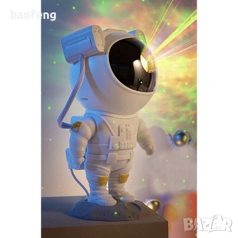 Нови Астронавт звезден проектор, Нощна лампа за деца, 360 настройка, модел ULTRA, снимка 11 - Настолни лампи - 42791676