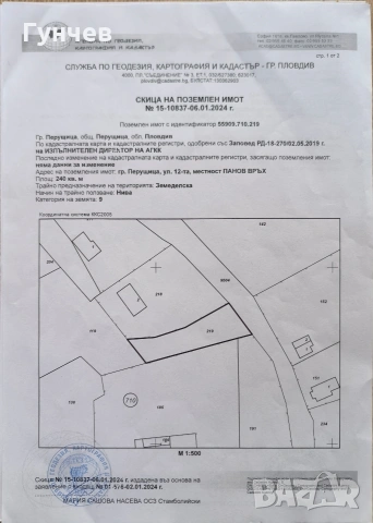 Земя Панов връх Перущица 