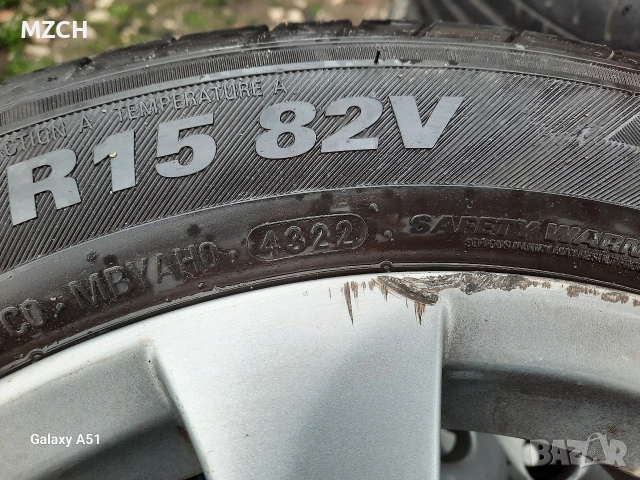 ляти джанти с гуми 4×100, 15цола, , снимка 9 - Гуми и джанти - 54070625