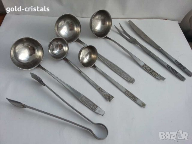 Руски черпаци нож вилица щипка , снимка 6 - Прибори за хранене, готвене и сервиране - 20424271