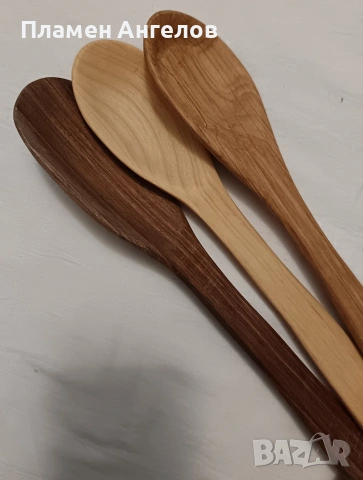 Дървени издълбани бъркалки 3 броя. , снимка 5 - Съдове за готвене - 53080557