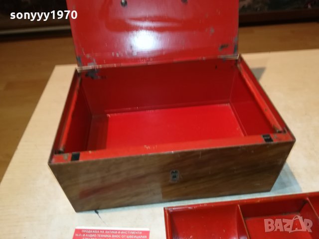 СЕИФ-КАСА МЕТАЛНА С КЛЮЧ 2009212001, снимка 10 - Антикварни и старинни предмети - 34198032