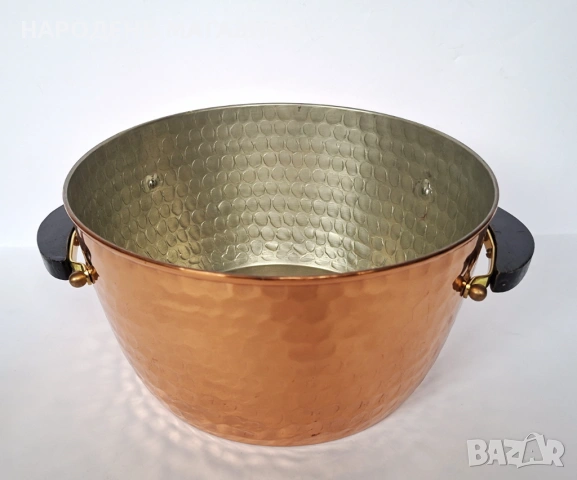 Нова немска голяма медна тенджера печка готвене , снимка 2 - Други ценни предмети - 54082207