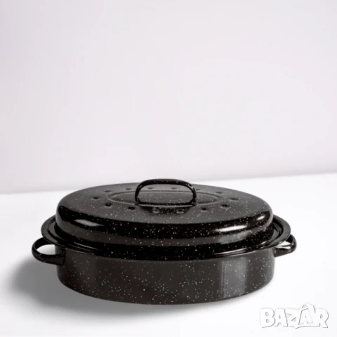 Ростер с мраморно покритие, емайлиран, за индукционни и всички видове котлони, Ø42 см.