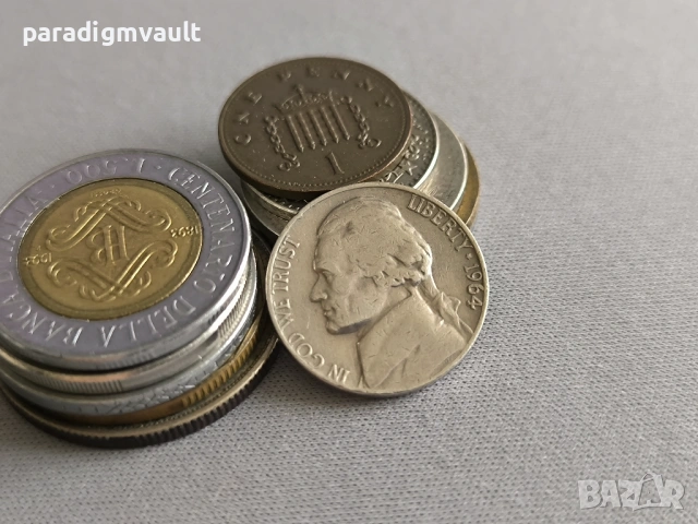 Монета - САЩ - 5 цента | 1964г., снимка 2 - Нумизматика и бонистика - 53303366