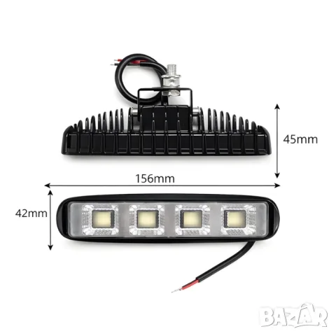 LED греда 20 W с 36 диода, снимка 4 - Аксесоари и консумативи - 55864022
