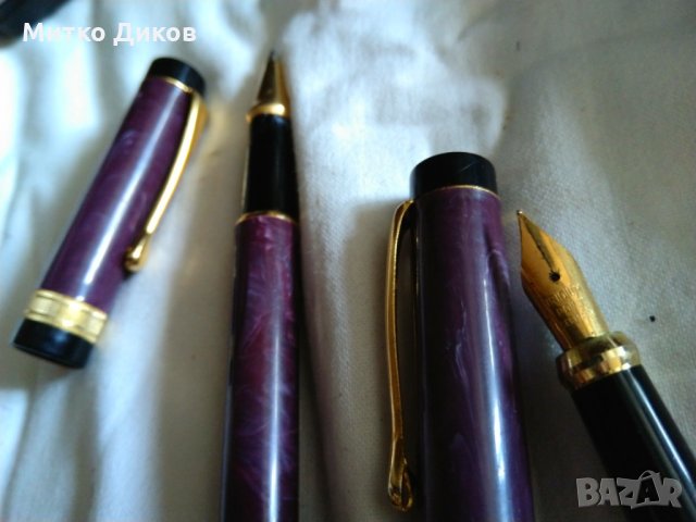 Комплект писалка Иридиум пойнт Германия и две химикалки-едната ролер, снимка 9 - Ученически пособия, канцеларски материали - 29428192